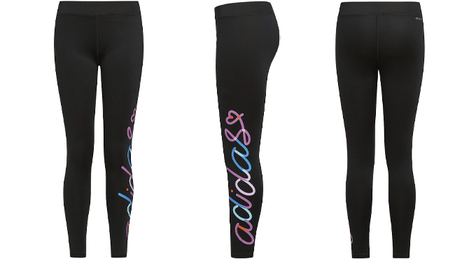 Adidas Mid Rise Girls Leggings