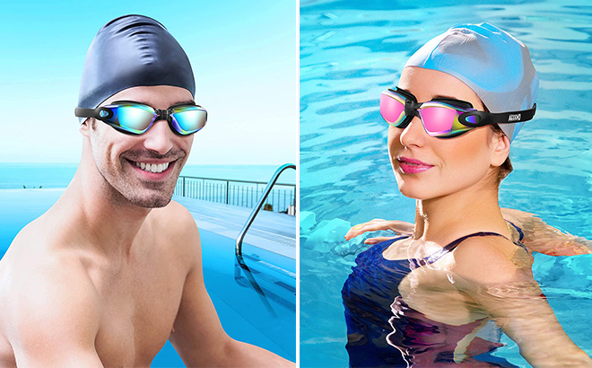 Aegend Swim Goggles for Man and Women