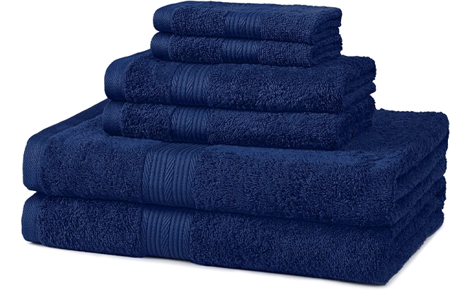 Amazon Basics 6 Piece Towel Set