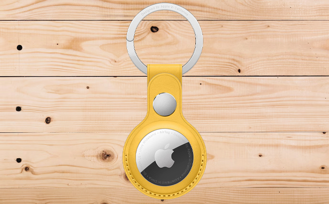 Apple AirTag Key Ring on a Table