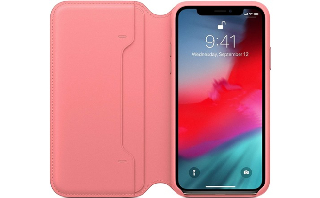 Apple iPhone XS Leather Folio