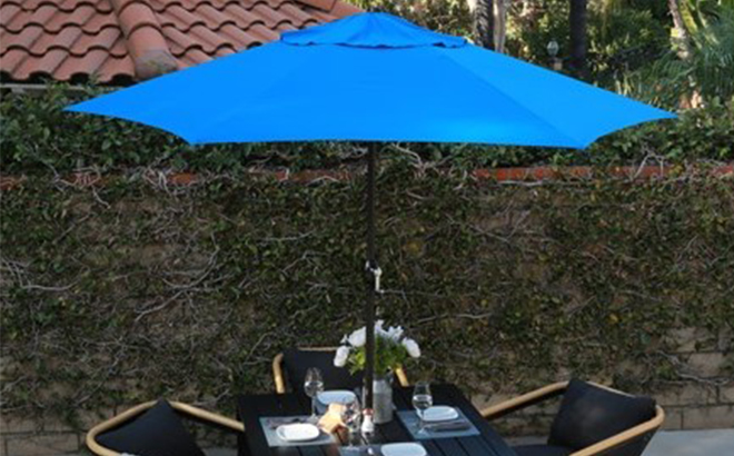 Astella 9 Foot Patio Umbrella Pacific Blue