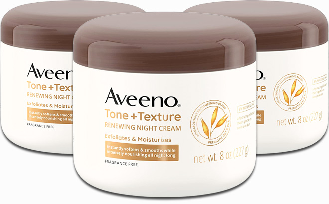 Aveeno Tone Texture Night Cream 8 oz