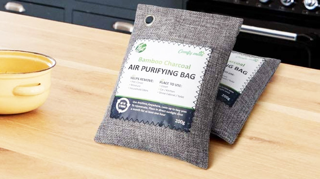 Bamboo Charcoal Air Purifying Bags 5-Pack