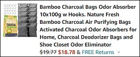 Bamboo Charcoal Bags Checkout