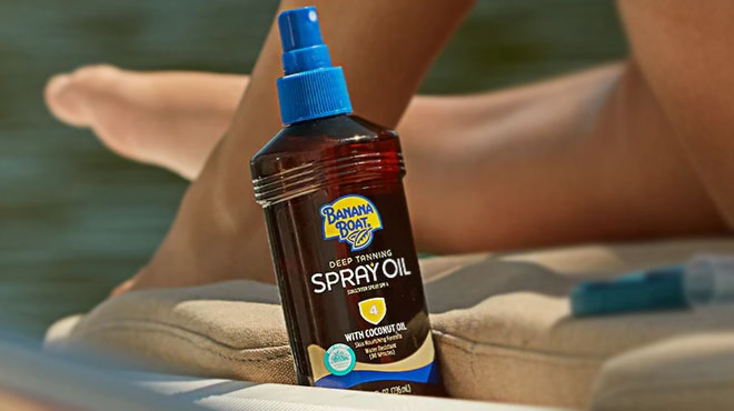 Banana Boat Deep Tanning Spray Oil Sunscreen with Coconut Oi