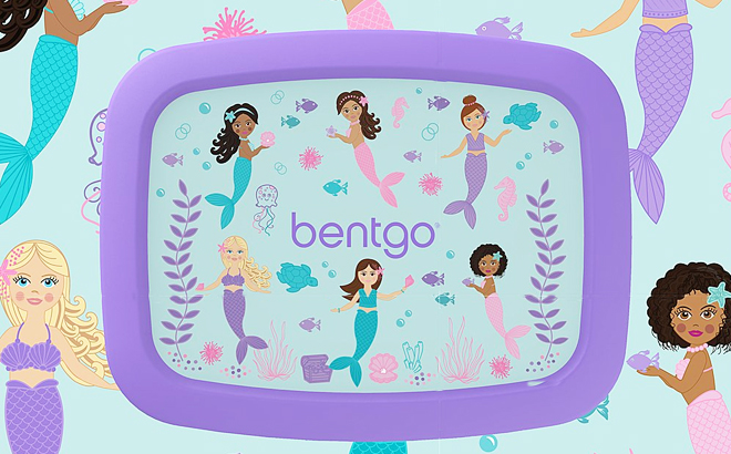 Bento Kids Prints Leak Proof Lunch Box in Mermaid color