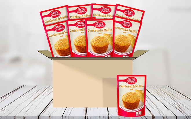 Betty Crocker Cornbread and Muffin Mix 6 5 oz Pack of 9 1