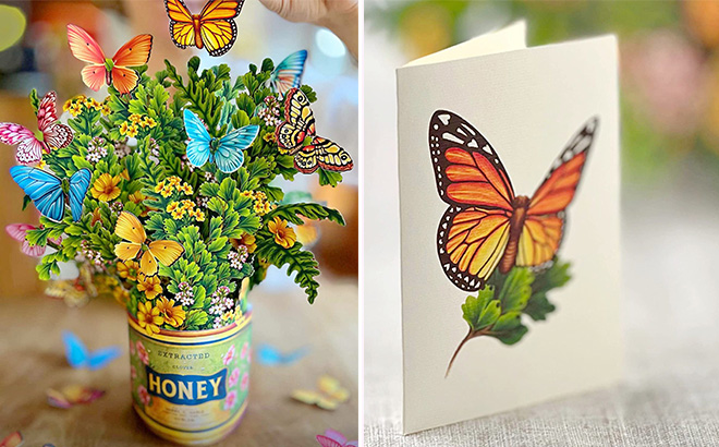 Buttercups and Butterflies Pop UP Cards