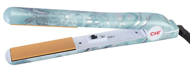 CHI Turquoise Silver True Gem 1 Inch Flat Iron