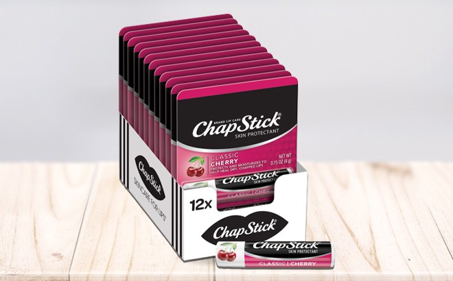 ChapStick Cherry Lip Balm 12 Pack