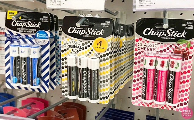 ChapStick Classic Collection Box of 5 Packs of 3