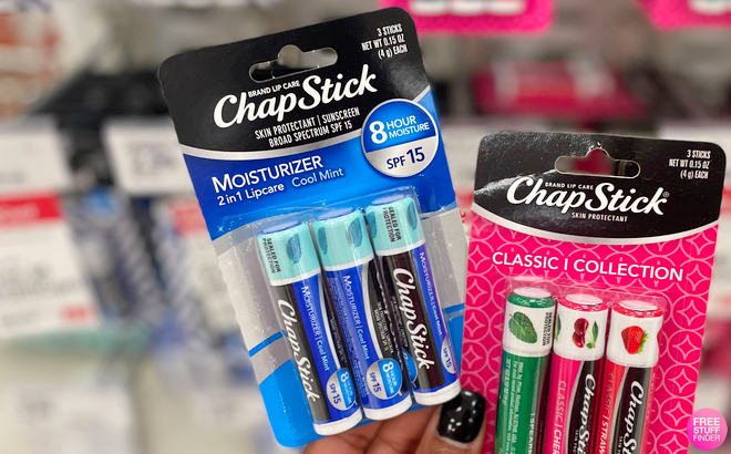 ChapStick Moisturizer Cool Mint Lip Balm Tubes