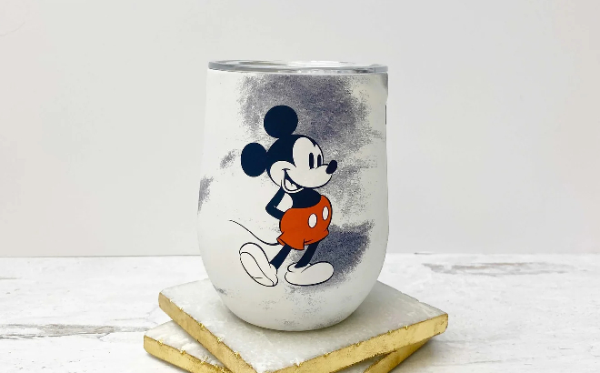 Corksicle Diney Mickey Mouse Tie Dye Stemless Wine Tumbler