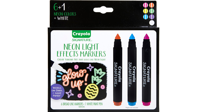 Crayola 7 Ct Neon Light Effects Markers