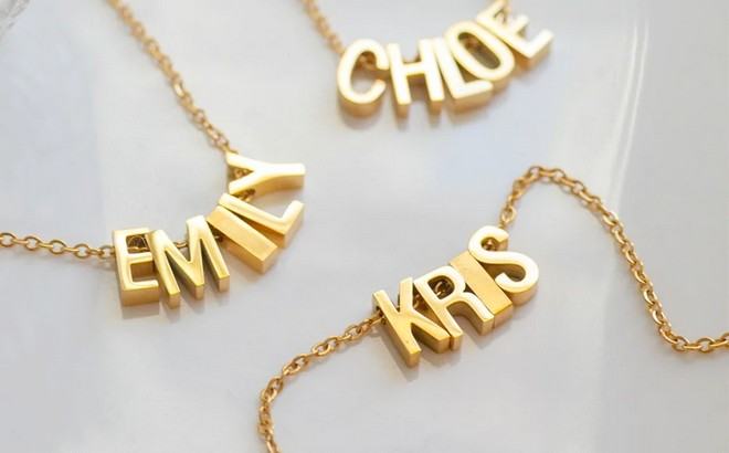 Custom Letter Necklaces