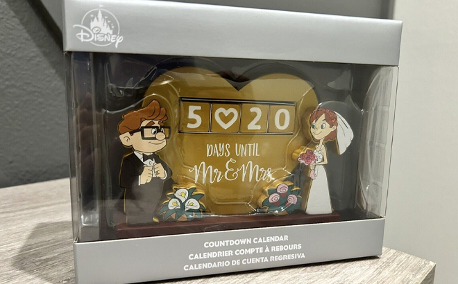 Disney Carl And Ellie Wedding Countdown Calendar Up