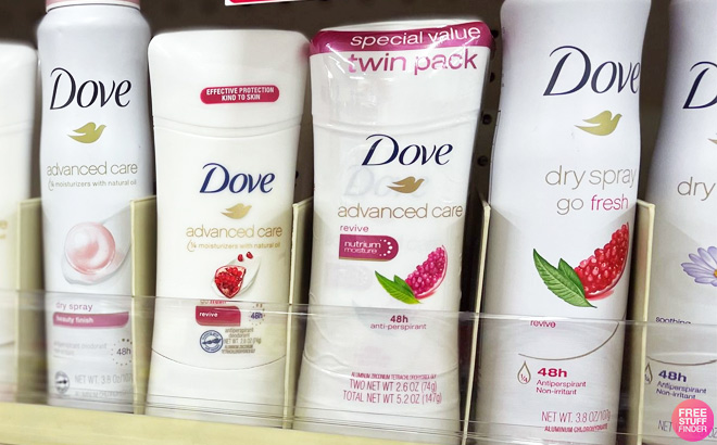 Dove Advanced Care Deodorant Stick Twin Pack