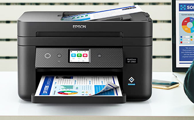 Epson Workforce WF 2960 Wireless All in One Printer with Scan