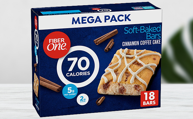 Fiber One 70 Calorie Soft Baked Bars 18 count