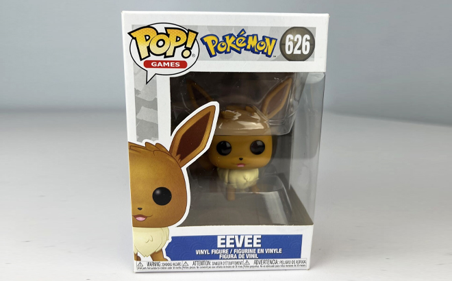 Funko Pop Pokemon Eevee Vinyl Figure Inside Of A Box