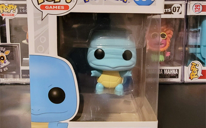 Funko Pop Pokemon Squirtle Figure Inside Of A Box