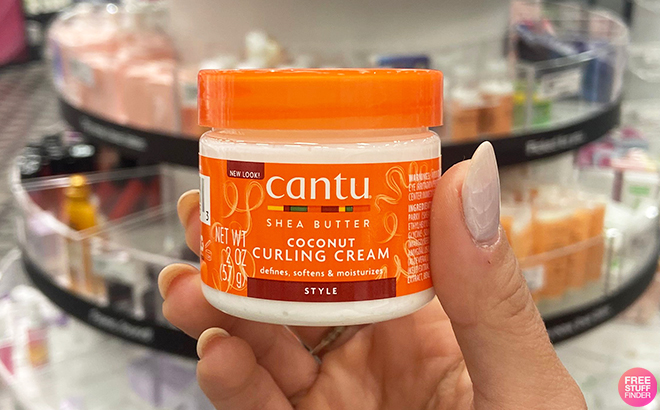 Hand Holding Cantu Curling Creme at Target