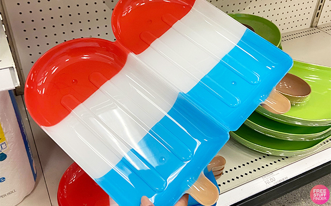 Hand Holding Sun Squad Popsickle Serving Bowl at Target