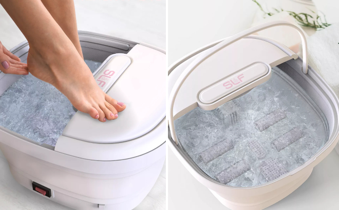 Heated Portable Bubble Bath Foot Massager