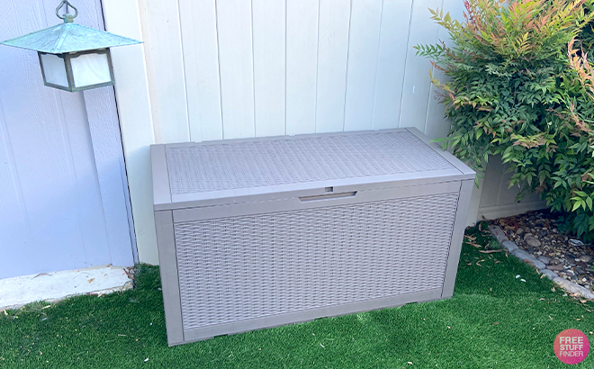Honey Can Do Large Outdoor Storage Deck Box 100 Gallon