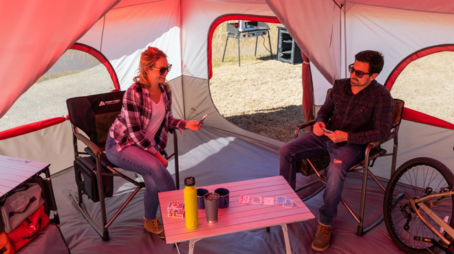 Inside View of Ozark Trail 14 Person Family Cabin Tent