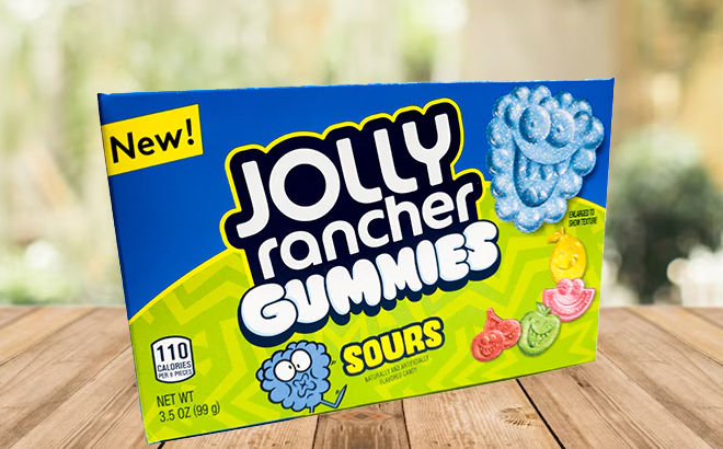 Jolly Rancher Gummies Movie Box on a Table