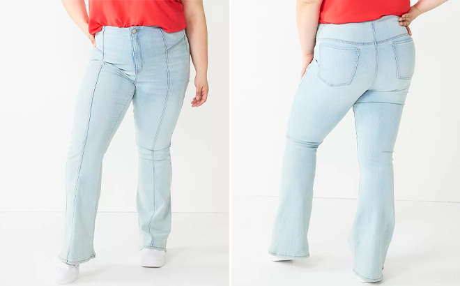 Juniors SO Plus Size High Rise Flare Leg Jeans