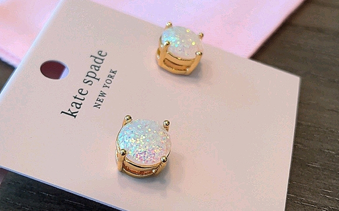 Kate Spade Glitter Gumdrop Studs