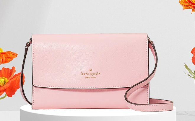 Kate Spade Mitten Pink Perry Leather Crossbody