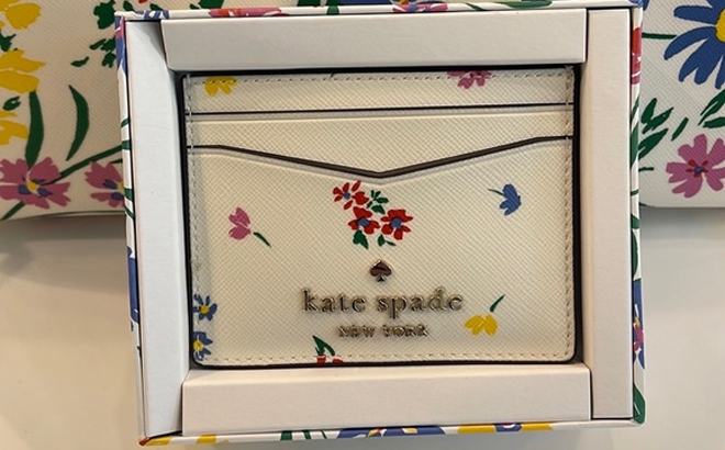 Kate Spade Staci Garden Bouquet Boxed Small Card Holder