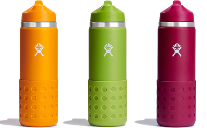 Kids 20 Oz Wide Hydro Flask with Straw Lid