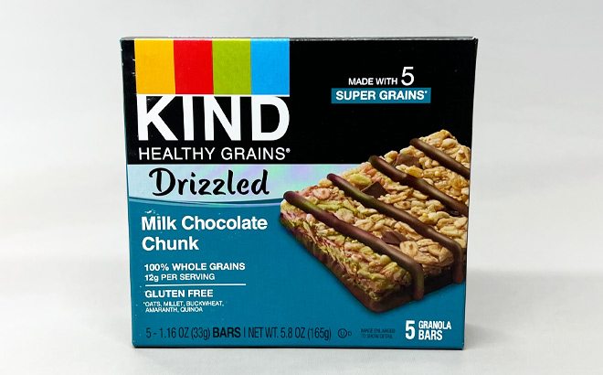 Kind Healthy Grains Drizzled Bars 5 Count Pack