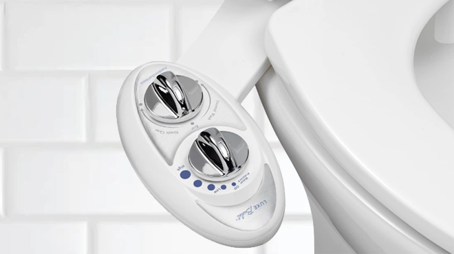 LUXE Bidet W85 Dual Nozzle Self Cleaning Bidet Attachment at Walmart