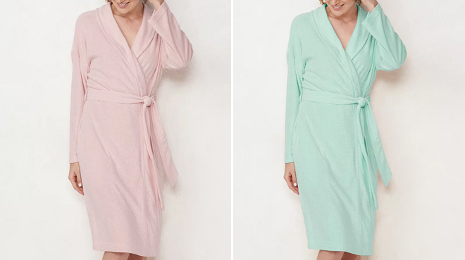 Lauren Conrad Womens Terry Wrap Robe at Kohls