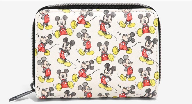 Loungefly Disney Mickey Mouse Poses Mini Zipper Wallet