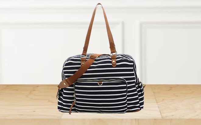 Madden Girl Glory Weekender Bag on a Table