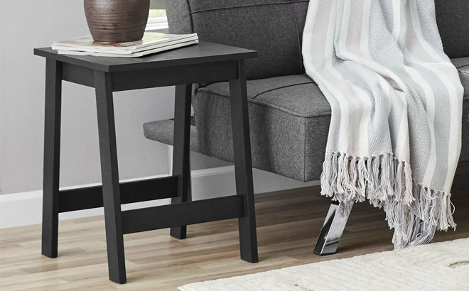 Mainstays Small Square Wood Side Table