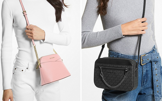 Michael Kors Large Logo Crossbody Bag and Michael Kors Large Logo Crossbody Bag on Models