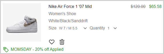 Nike Womens Air Force 1 07 Mid Shoes Checkout