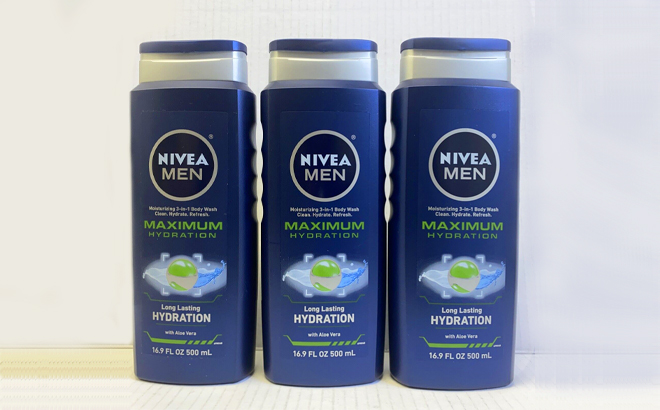 Nivea Men Body Wash 3 Pack