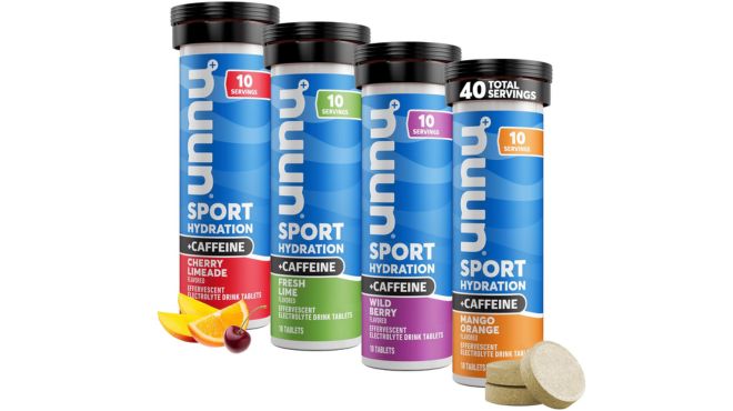 Nuun Sport Caffeine Electrolyte Tablets for Proactive Hydration 4 Pack