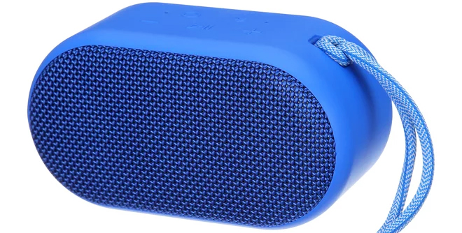 Onn Small Rugged Speakers in Aqua Color