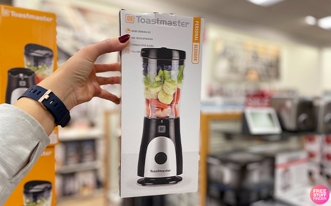 Person Holding Toastmaster Mini Personal Blender