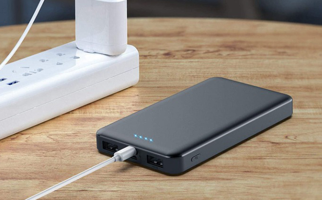 Portable Phone Charging Bank 2 Pack On Table